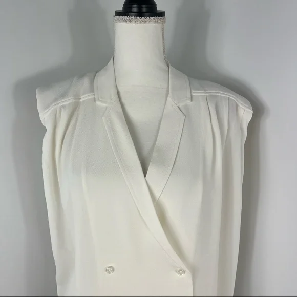 NEW Remain Birger Christensen padded shoulder tux top - Picture 2 of 7
